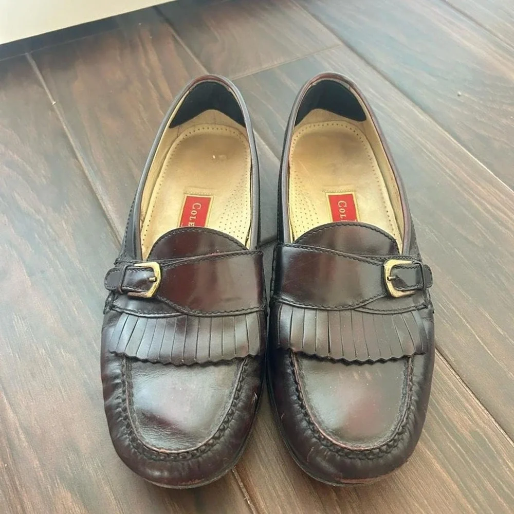 Cole Haan Men's brown leather loafers 9.5